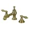 Kingston Brass KC7063AL Vintage 8" Widespread Bathroom Faucet, Antique Brass KC7063AL - alternate 1